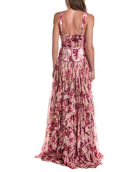 Cinq À Sept Trailing Hibiscus Leema Gown