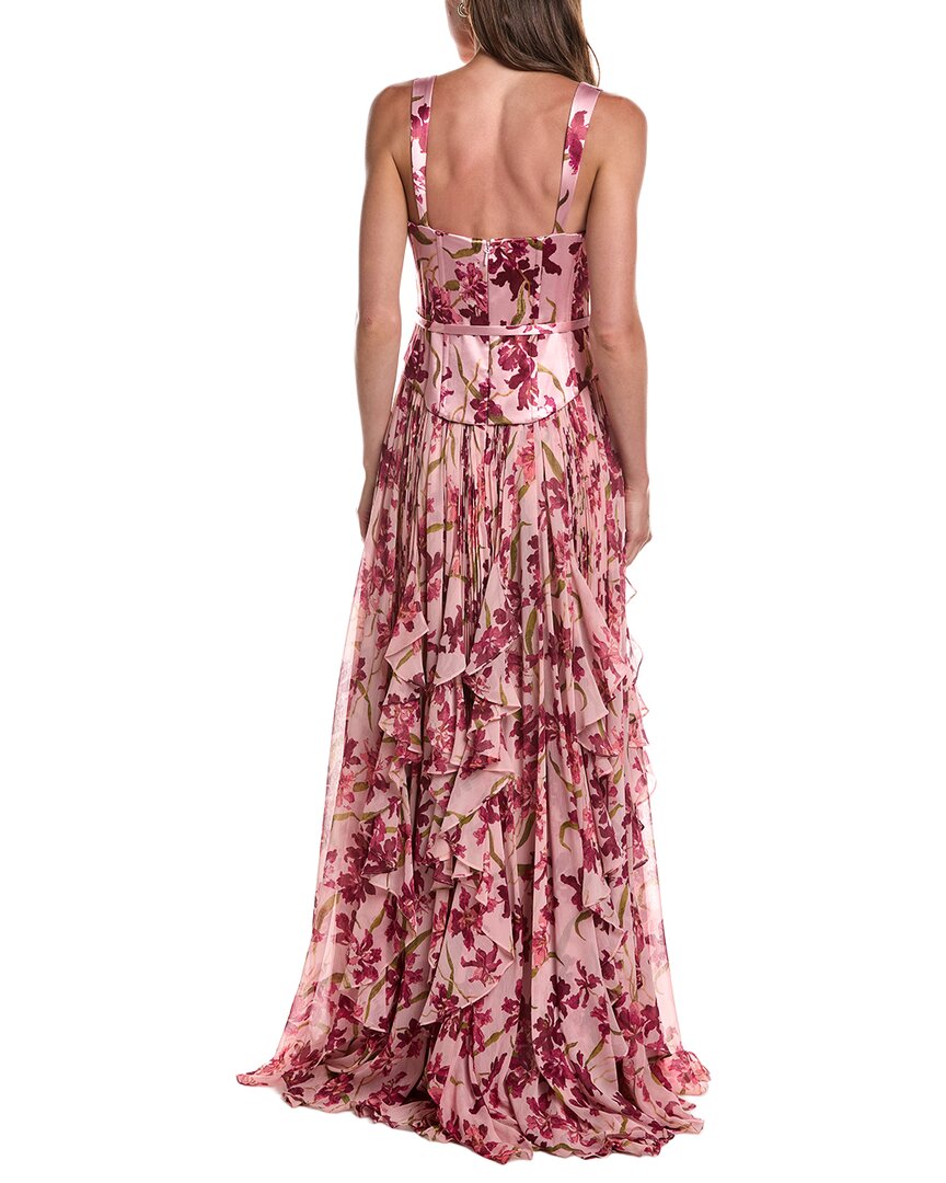 Cinq À Sept Trailing Hibiscus Leema Gown