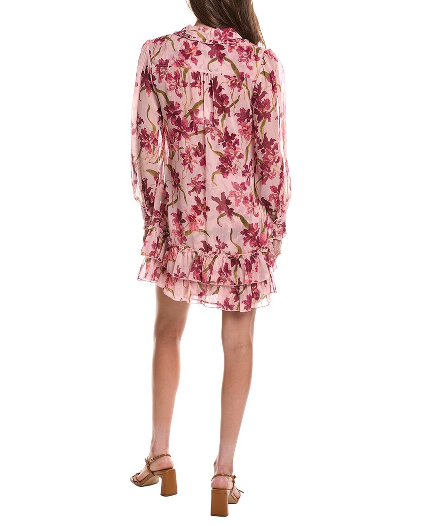 Cinq À Sept Trailing Hibiscus Lupetto Mini Dress