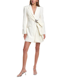 Cinq À Sept Taffeta Bow Cheyenne Blazer Dress