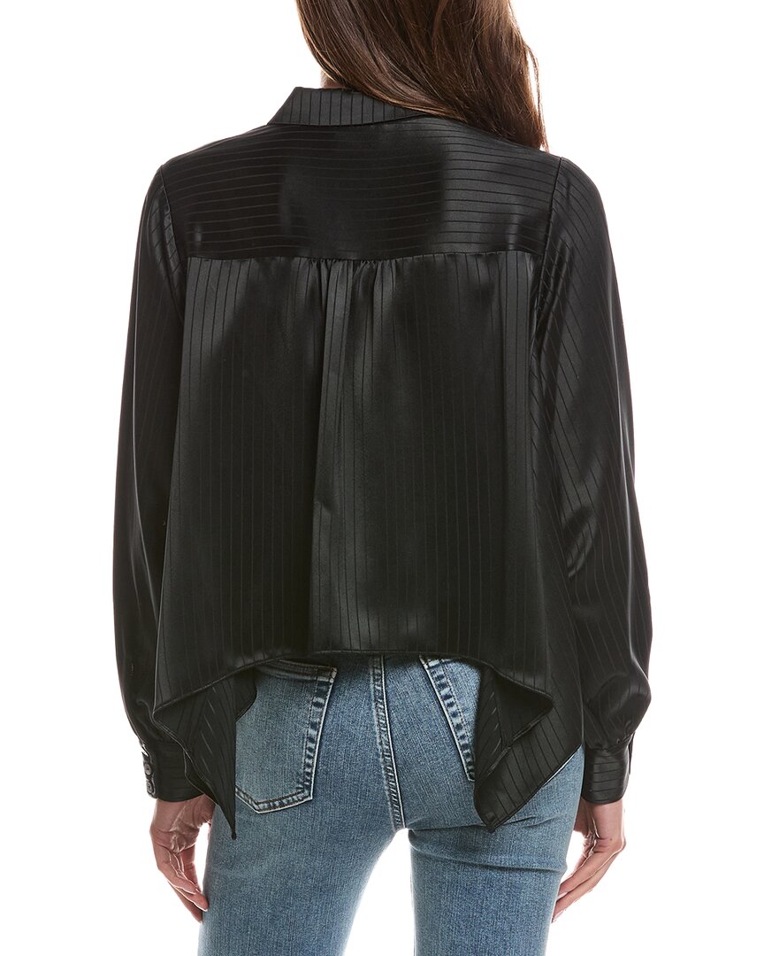Cinq À Sept Georgia Satin Stripe Gasira Top