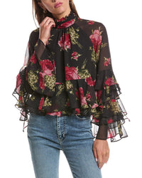 Cinq À Sept Baroque Roses Skylah Top