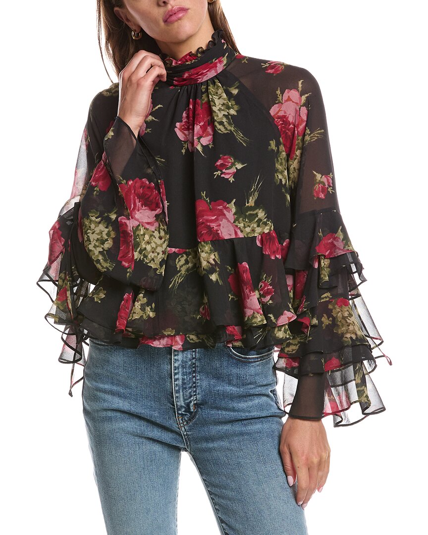 Cinq À Sept Baroque Roses Skylah Top