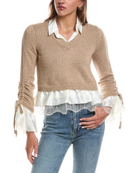 Cinq À Sept Milla Wool-Blend Pullover