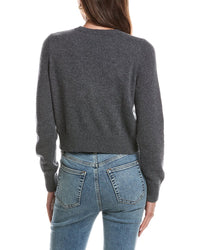 Cinq À Sept Howdy Cropped Graphic Crewneck Sweater