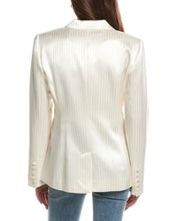 Cinq À Sept Georgia Satin Stripe Cheyenne Blazer
