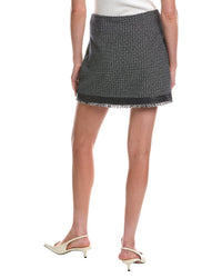 Cinq À Sept Birdseye Tweed Deva Skirt