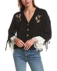 Cinq À Sept Brooches Atlas Wool-Blend Cardigan