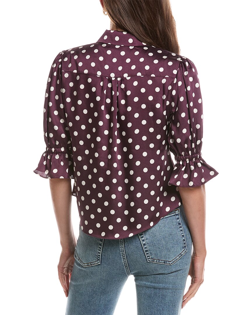 Cinq À Sept Camille Polka Dot Fiona Top