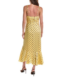Cinq À Sept Camille Polka Dot Mireya Midi Dress