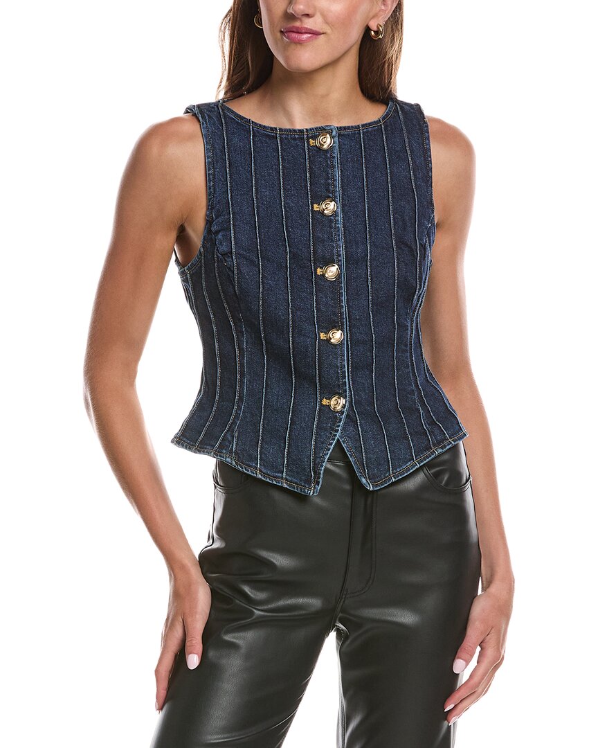 Cinq À Sept Denim Pintuck Camen Vest