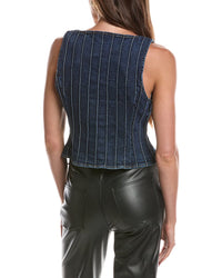Cinq À Sept Denim Pintuck Camen Vest