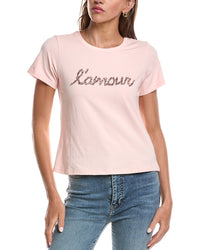 Cinq À Sept Lamour Crystal Shrunken T-Shirt