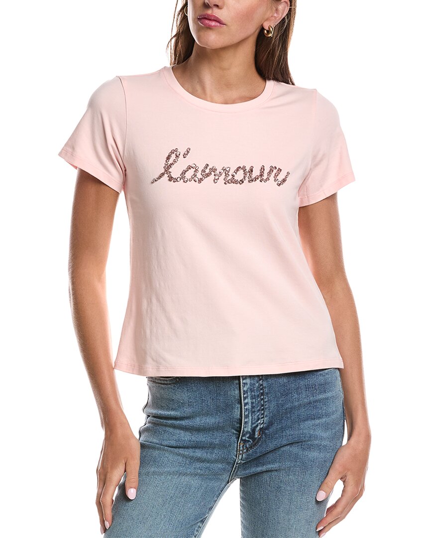 Cinq À Sept Lamour Crystal Shrunken T-Shirt