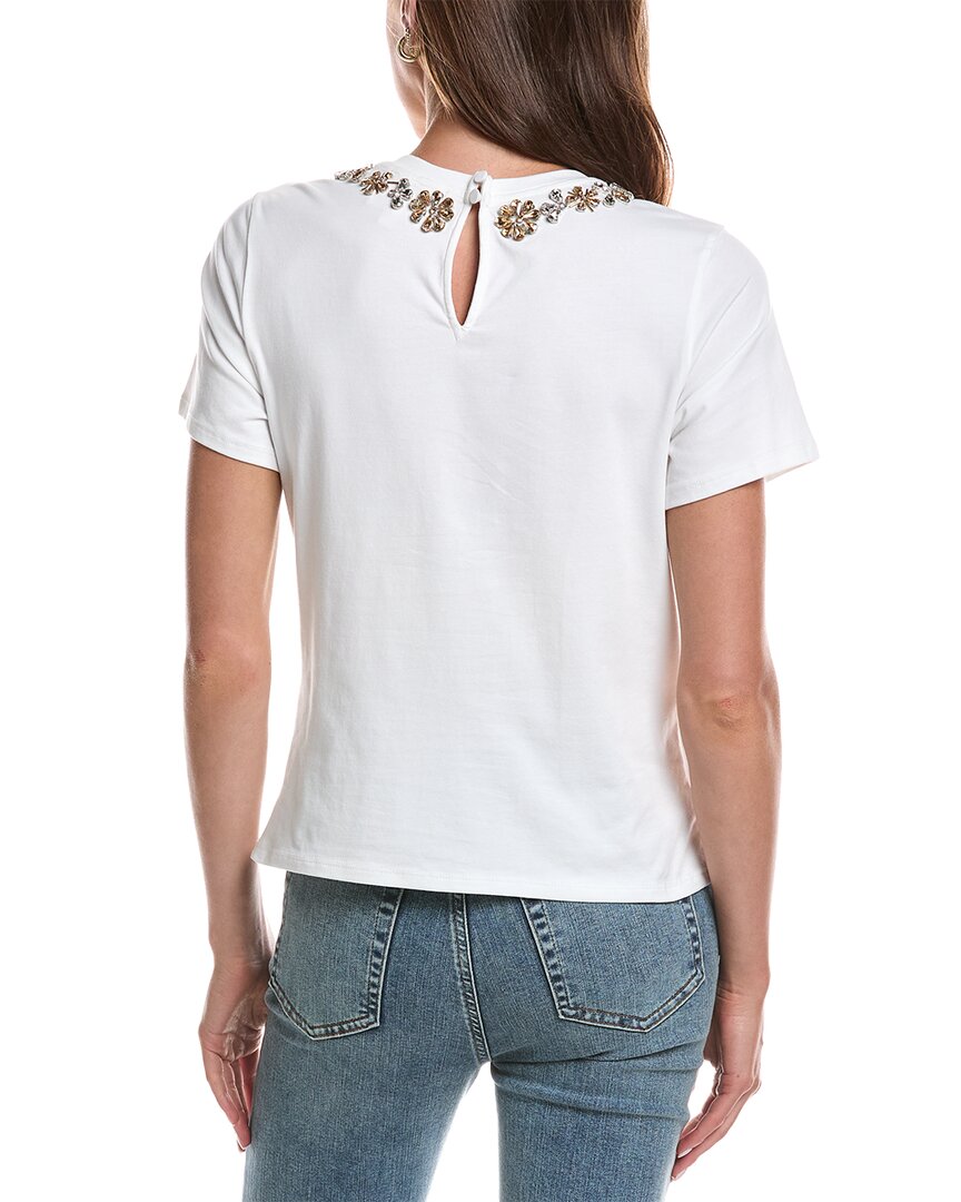 Cinq À Sept Tumbling Flowers Shrunken T-Shirt