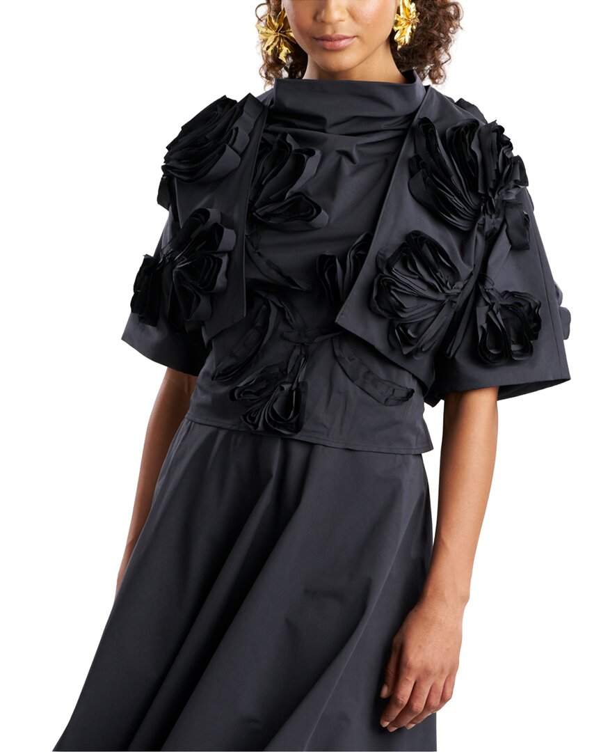 Natori Natori Tech Taffeta 3D Embroidered Bolero