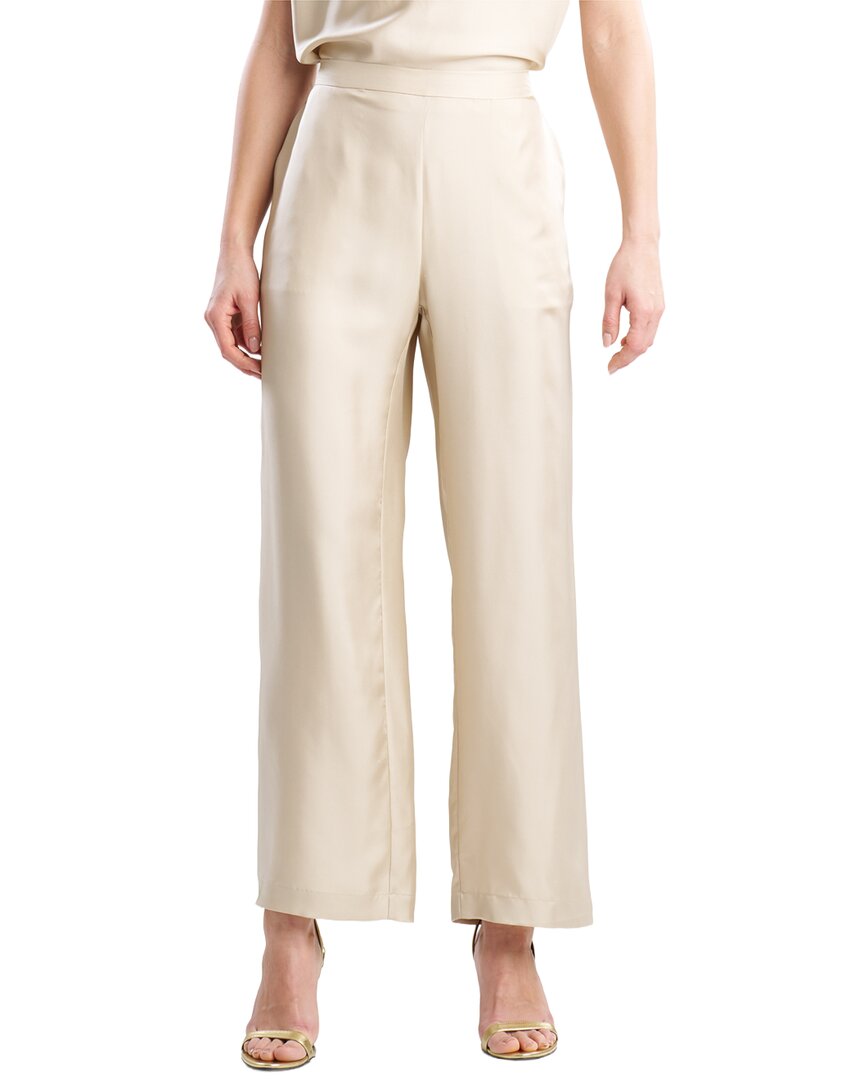 Natori Natori Silk Twill Straight Leg Pant