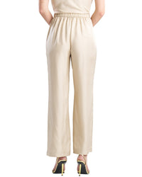 Natori Natori Silk Twill Straight Leg Pant