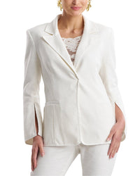 Natori Natori Stretch Basketweave Cuffed Jacket