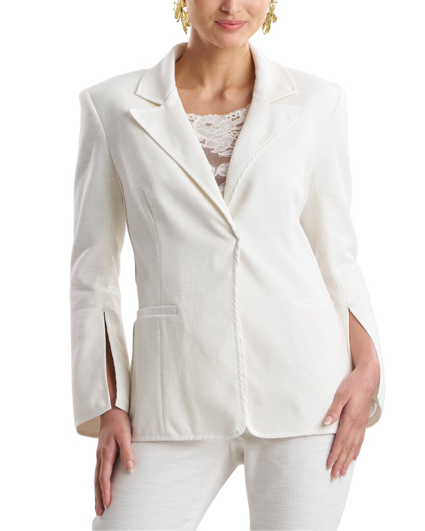 Natori Natori Stretch Basketweave Cuffed Jacket