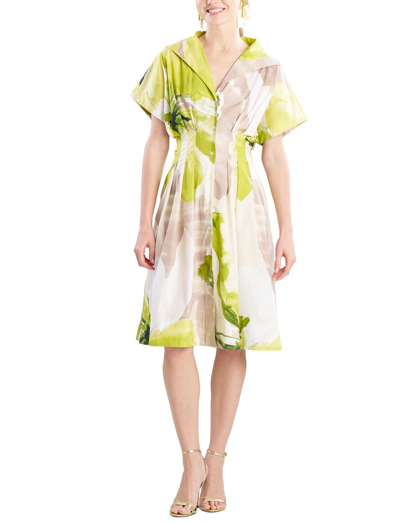 Natori Natori Orchid Poplin Pleat Shirtdress