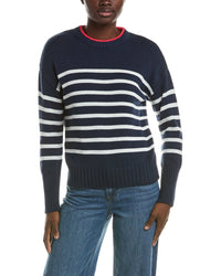 525 America 525 America Stripe Crewneck Linen-Blend Pullover