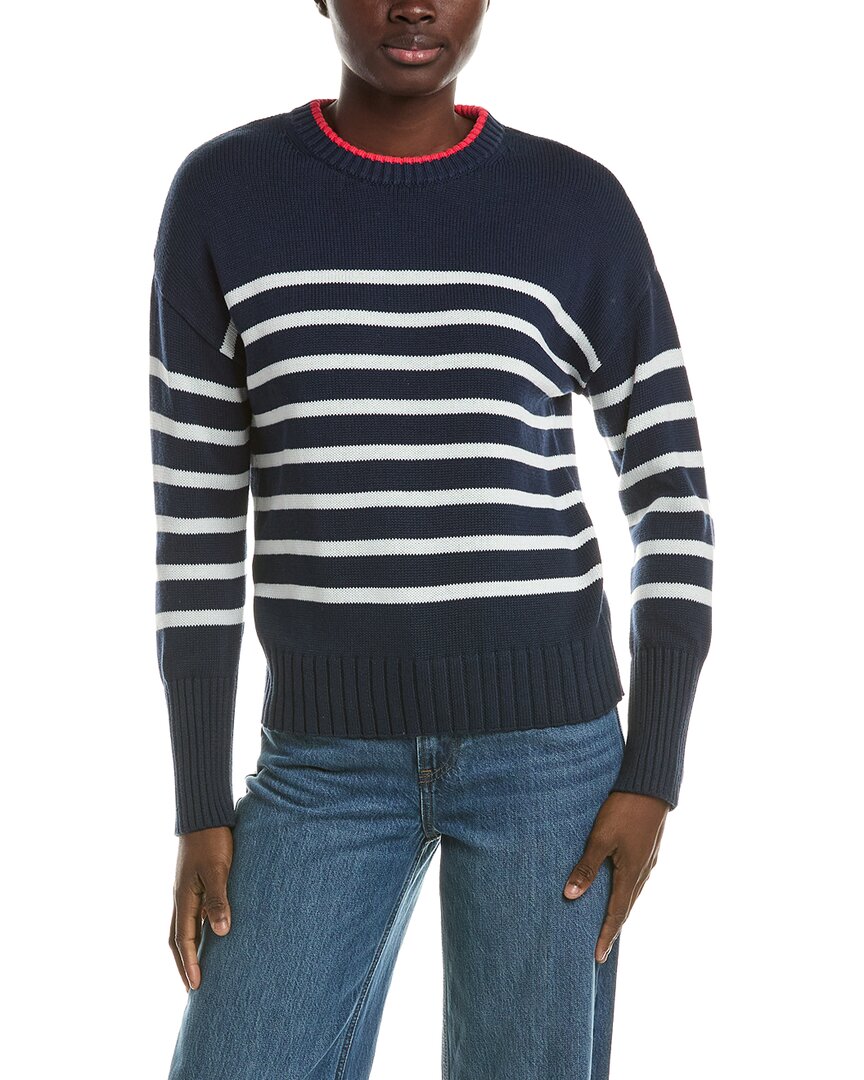 525 America 525 America Stripe Crewneck Linen-Blend Pullover