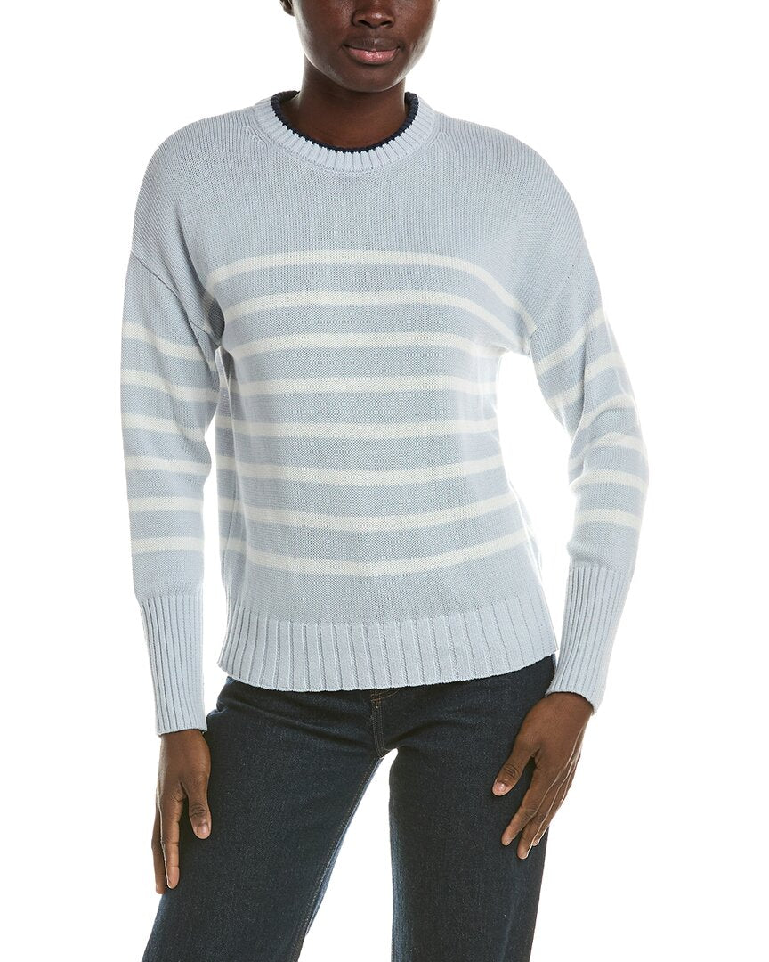 525 America 525 America Stripe Crewneck Linen-Blend Pullover