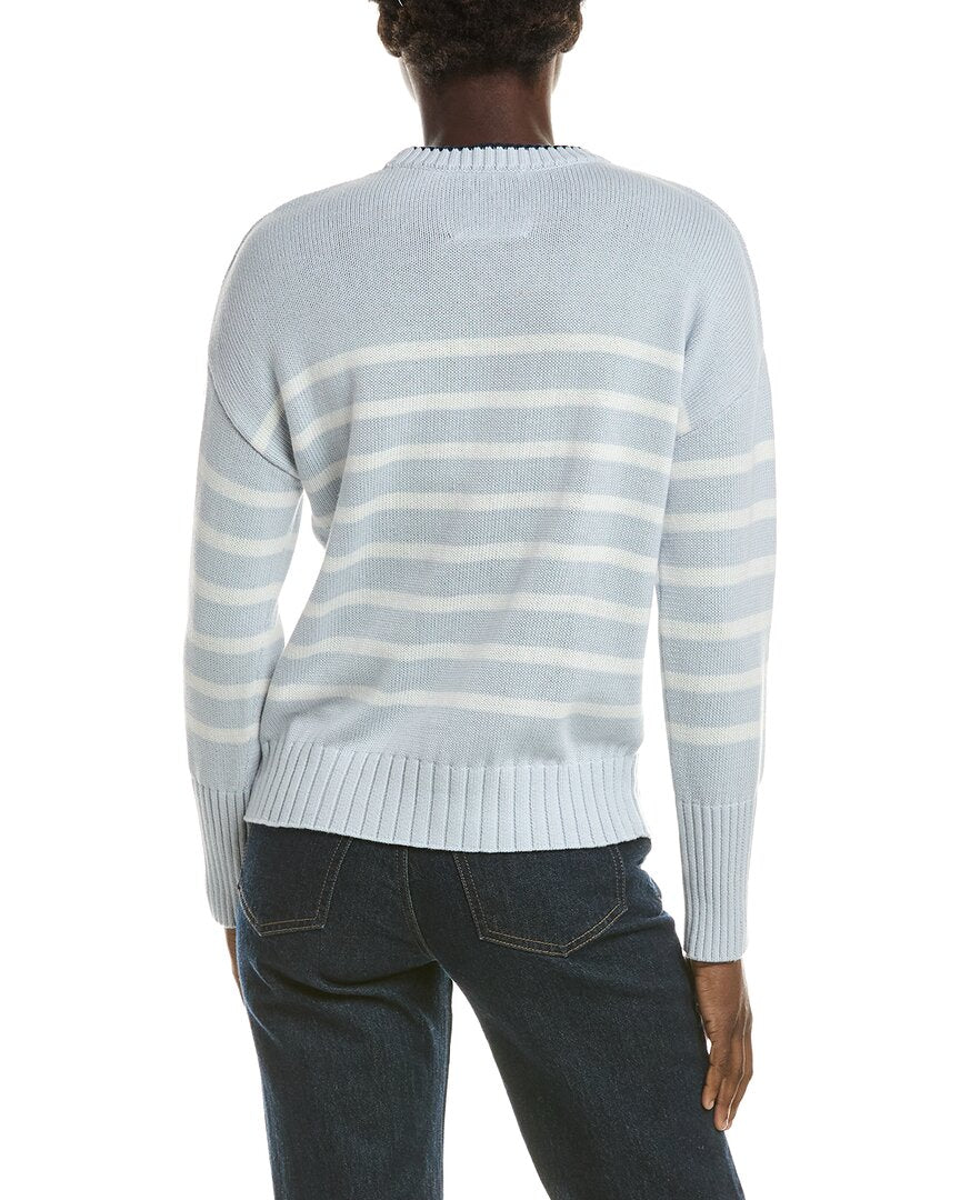 525 America 525 America Stripe Crewneck Linen-Blend Pullover