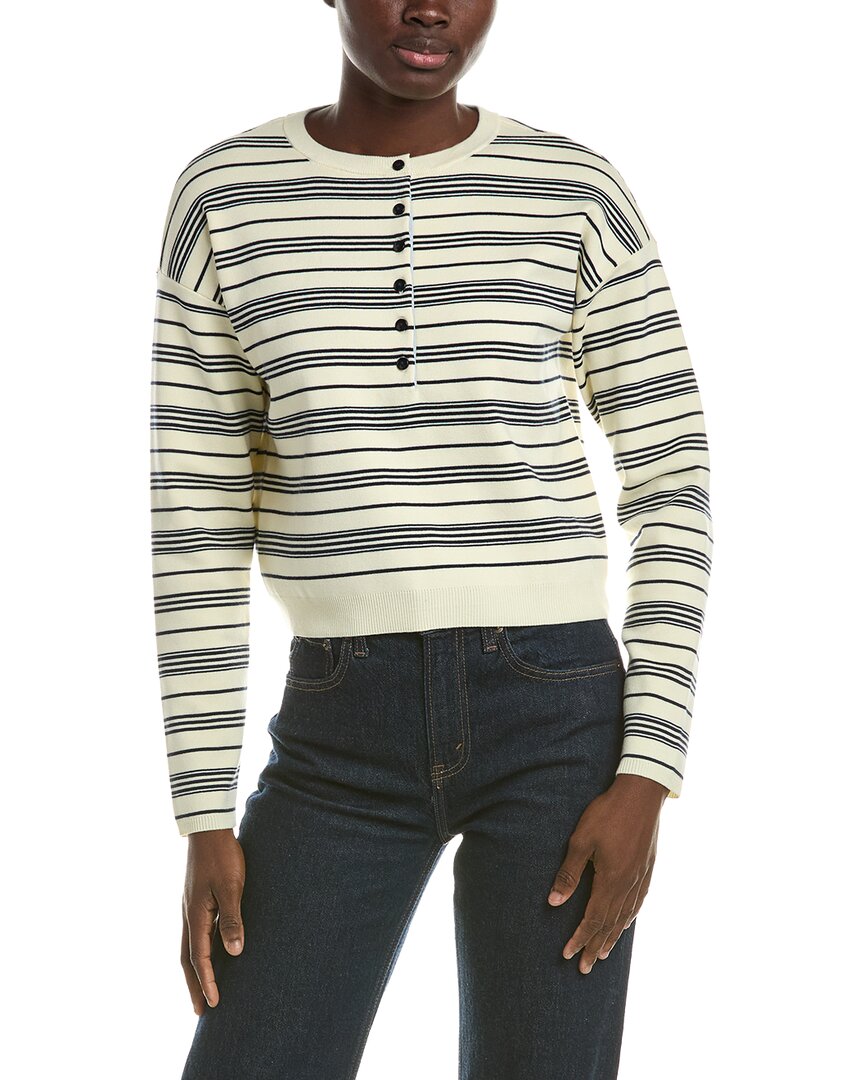 525 America 525 America Stripe Drop Shoulder Henley