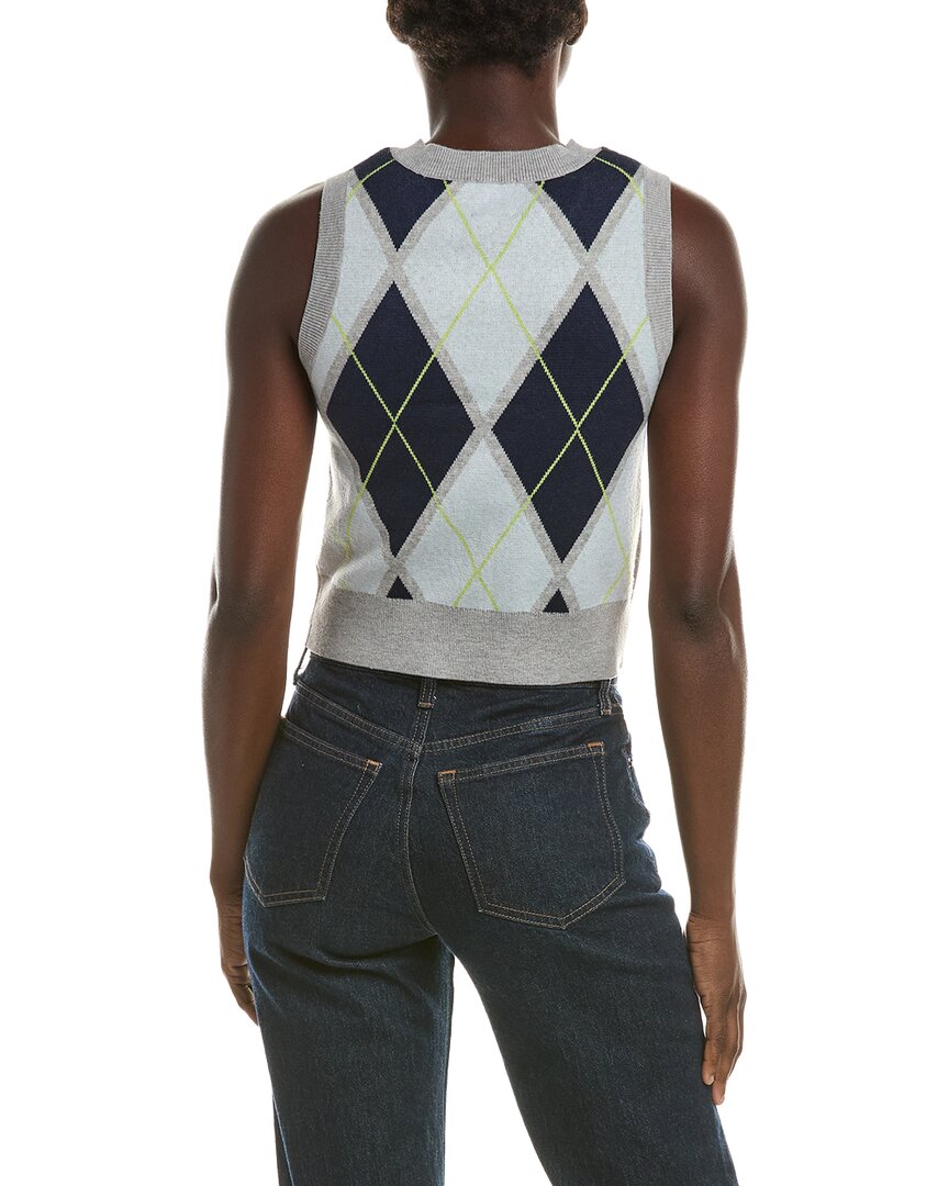 525 America 525 America Argyle Cropped Vest
