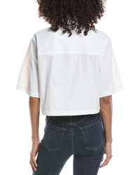 Bernardo Bernardo Cropped Button Down Shirt