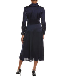 Tahari ASL Tahari Asl Tie Waist Midi Dress