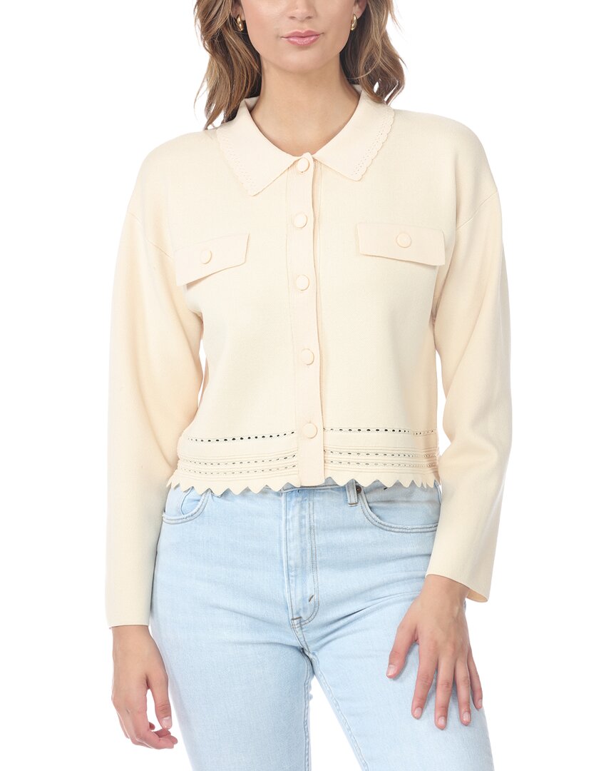 Rain + Rose Rain + Rose Collar Cardigan