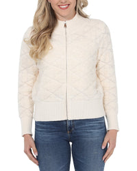 Rain + Rose Rain + Rose Full Zip Up Sweater
