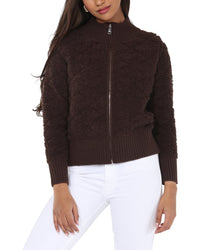 Rain + Rose Rain + Rose Full Zip Up Sweater