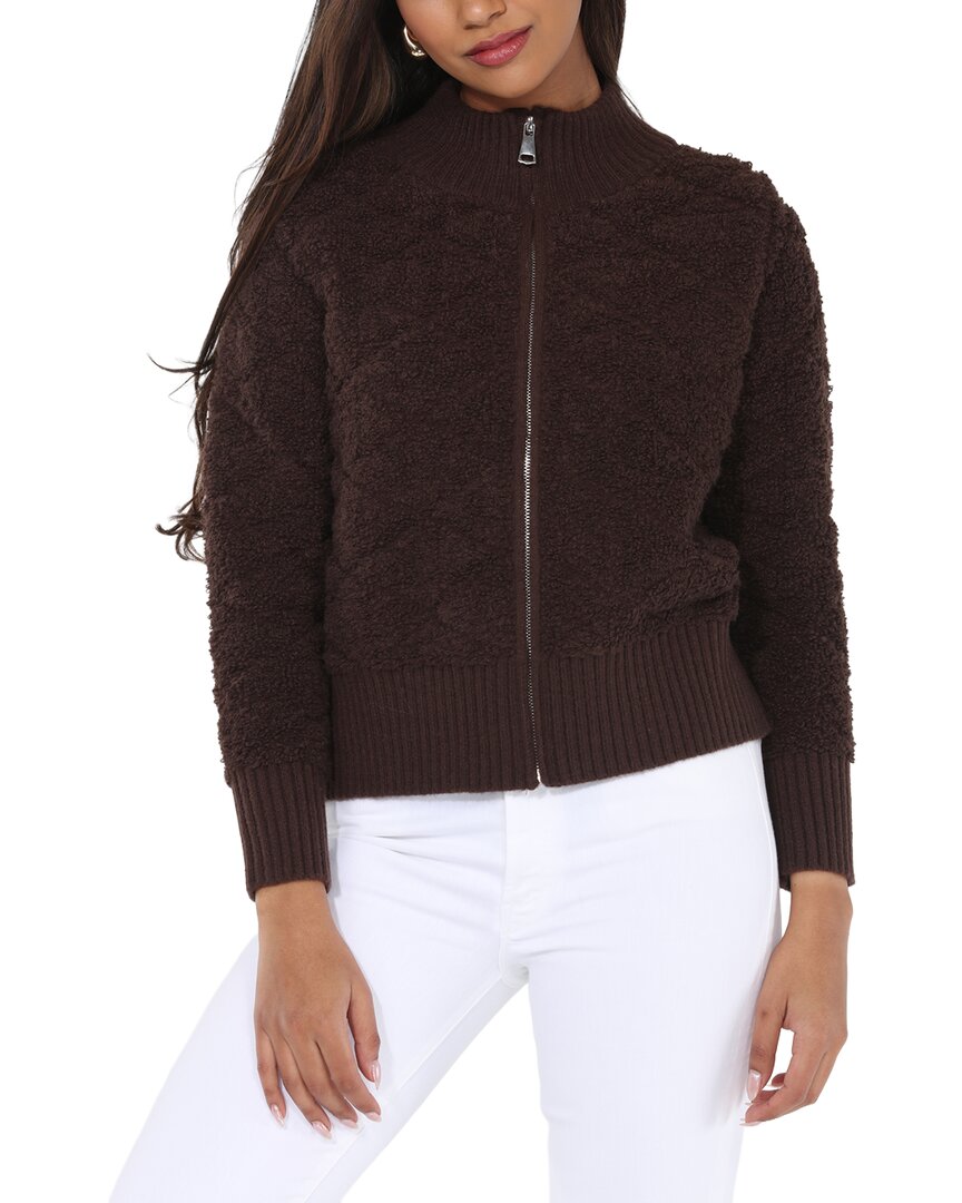 Rain + Rose Rain + Rose Full Zip Up Sweater