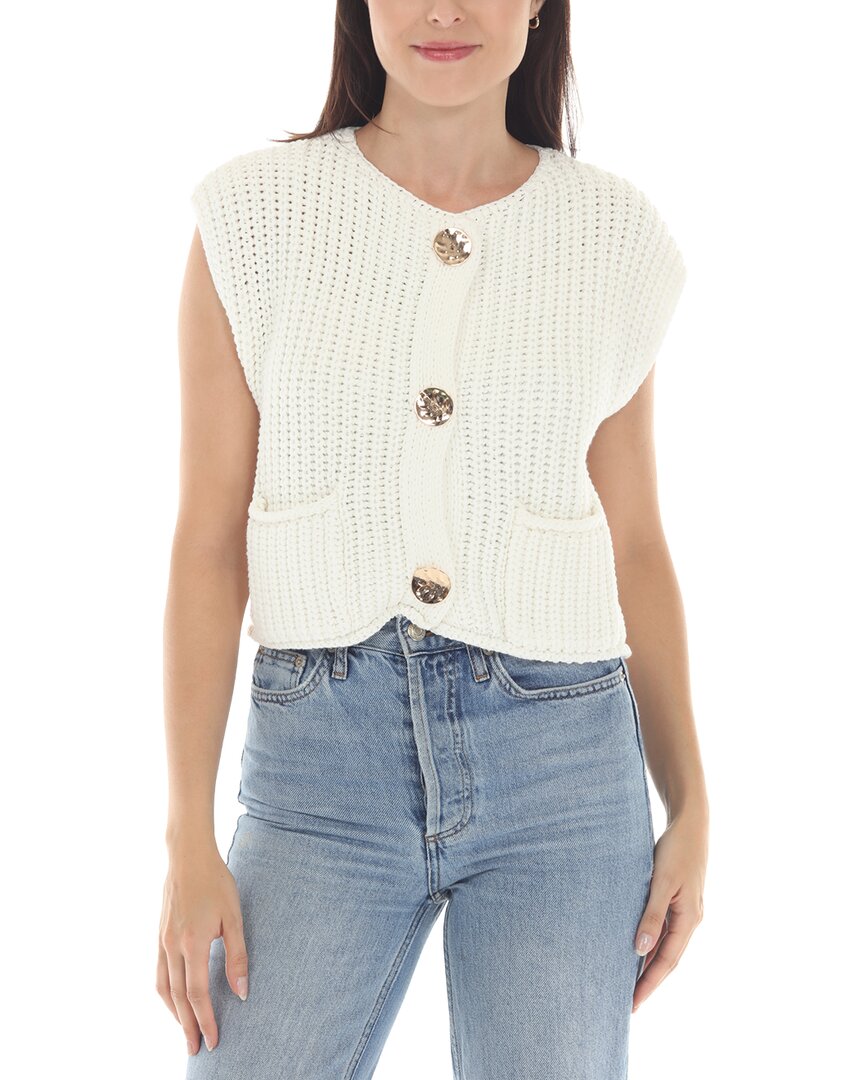 Rain + Rose Rain + Rose Cap Sleeve Cardigan