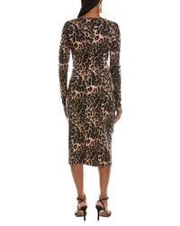 Diane von Furstenberg Diane Von Furstenberg Darrius Long Sleeve Wool-Blend Midi Dress
