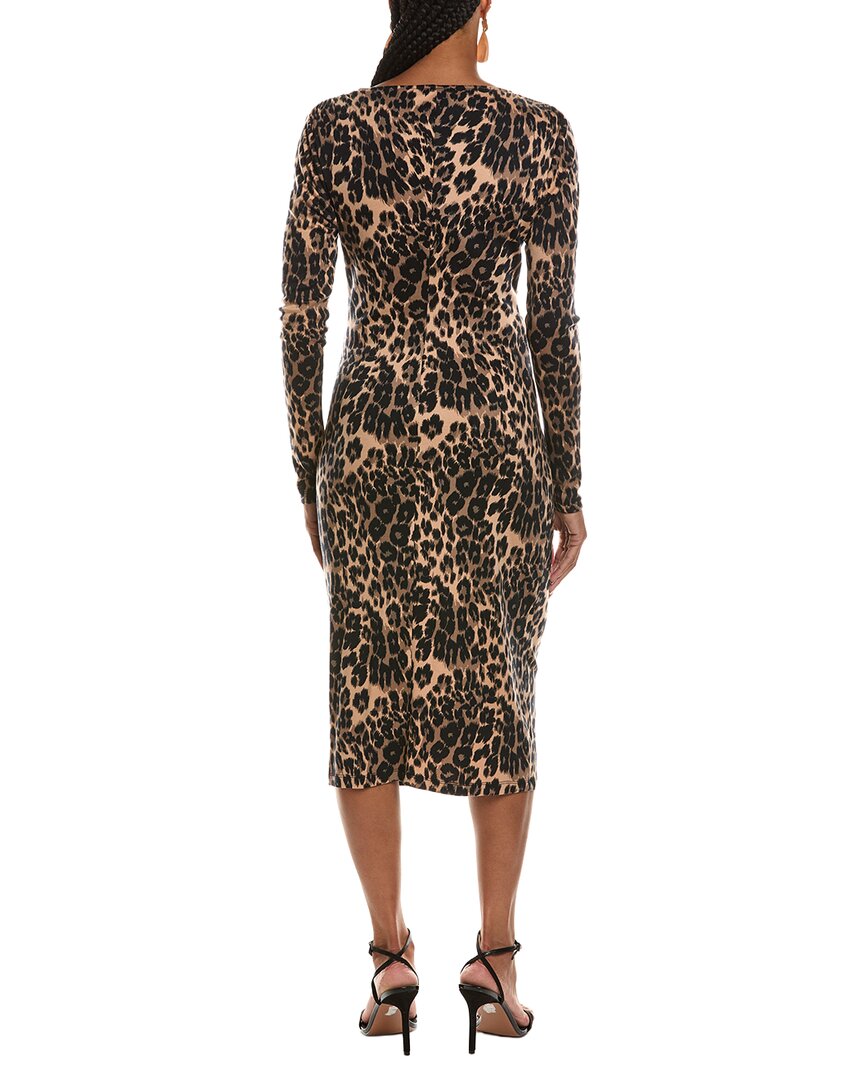 Diane von Furstenberg Diane Von Furstenberg Darrius Long Sleeve Wool-Blend Midi Dress