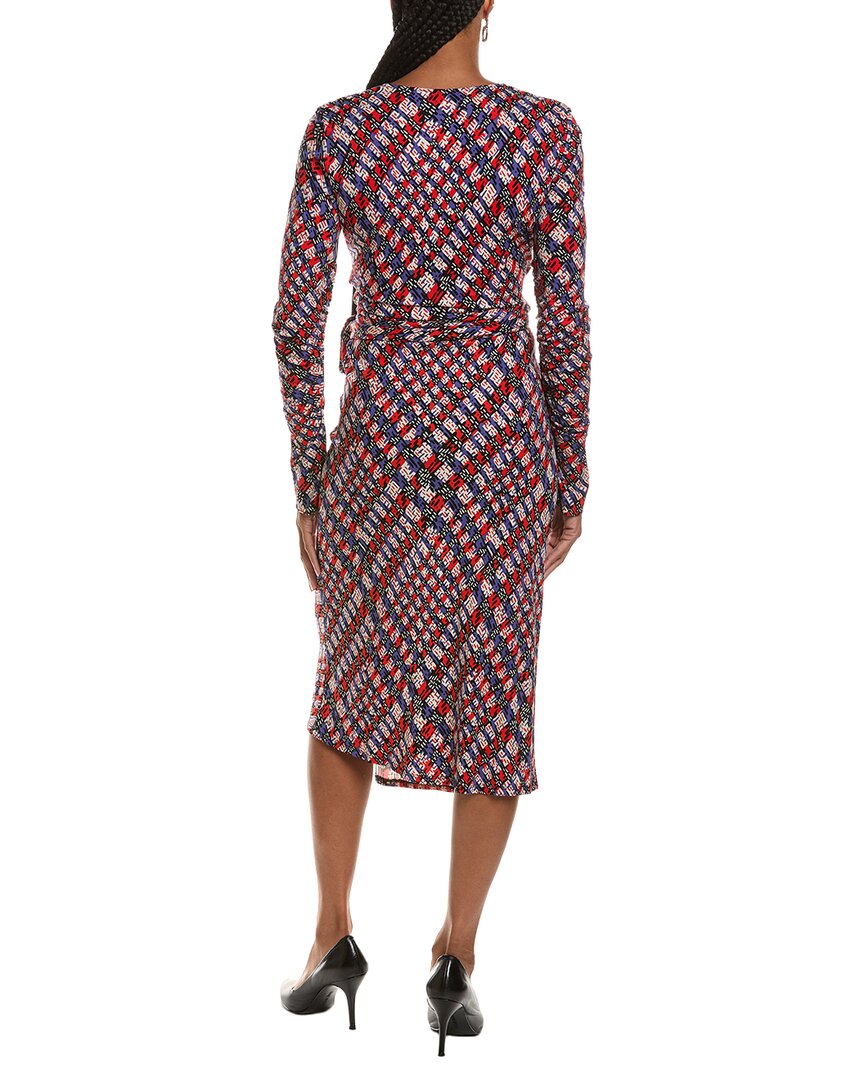 Diane von Furstenberg Diane Von Furstenberg Paisley Long Sleeve Wrap Dress