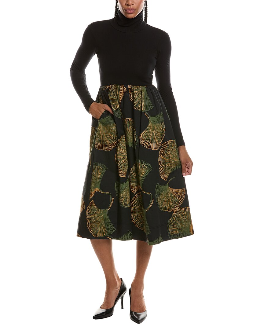 Diane Von Furstenberg Selena Turtleneck Wool-Blend Midi Dress