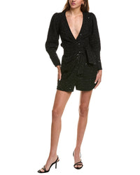Diane von Furstenberg Diane Von Furstenberg Lana Wrap Wool-Blend Mini Dress