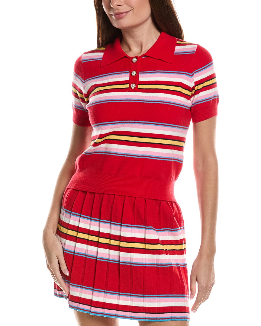 Colette Rose Short Sleeve Polo Sweatshirt