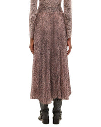 FARM Rio Farm Rio Baby Leopard Pink Pleated Maxi Skirt
