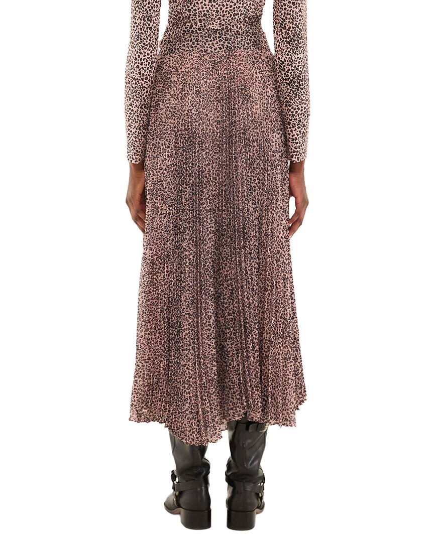 FARM Rio Farm Rio Baby Leopard Pink Pleated Maxi Skirt