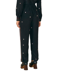 FARM Rio Farm Rio Black Rainbow Beaded Mirror Trim Pant