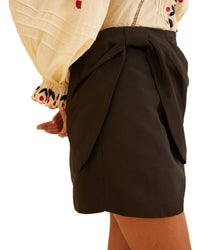 FARM Rio Farm Rio Black Taffeta Mini Skirt