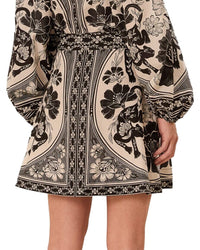 FARM Rio Farm Rio Flower Leopards Off-White Mini Skirt