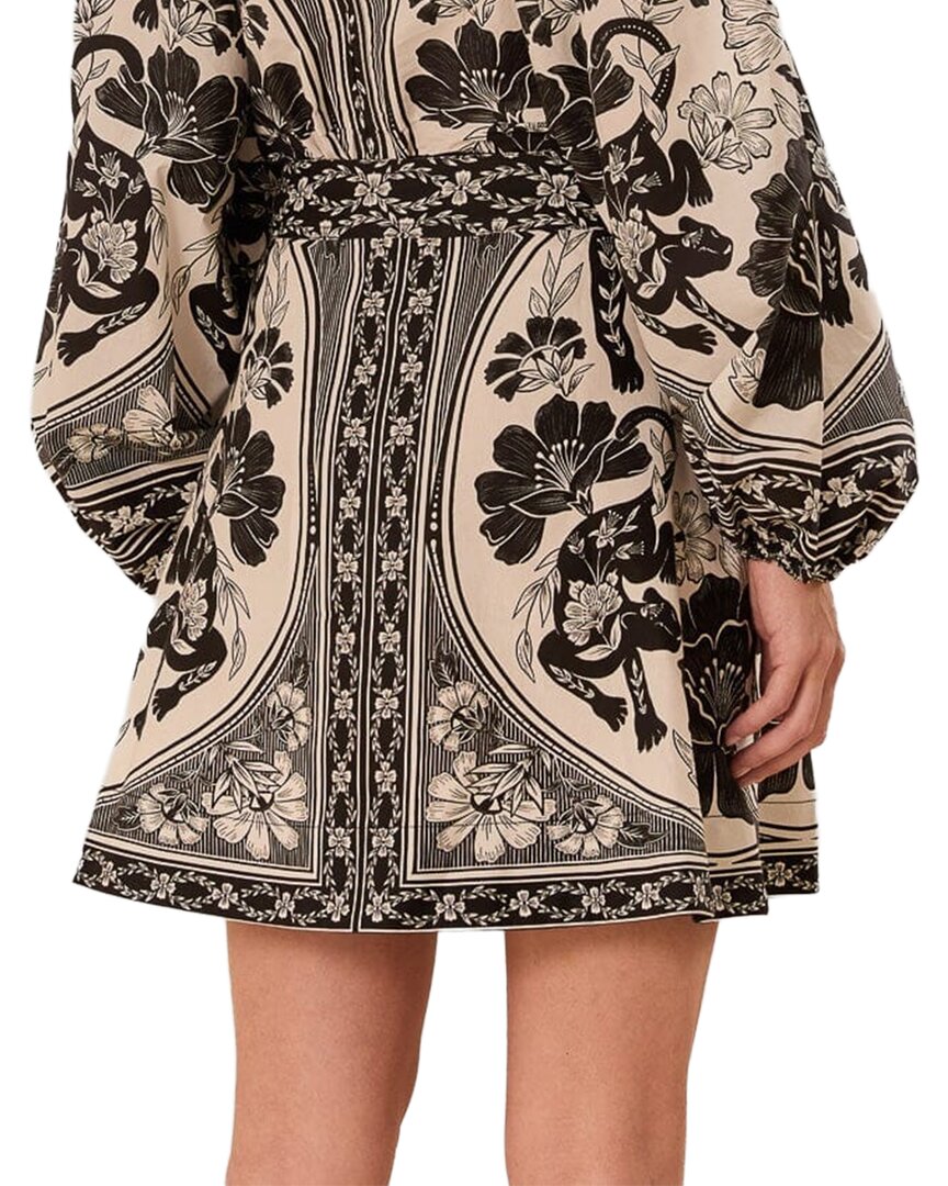 FARM Rio Farm Rio Flower Leopards Off-White Mini Skirt